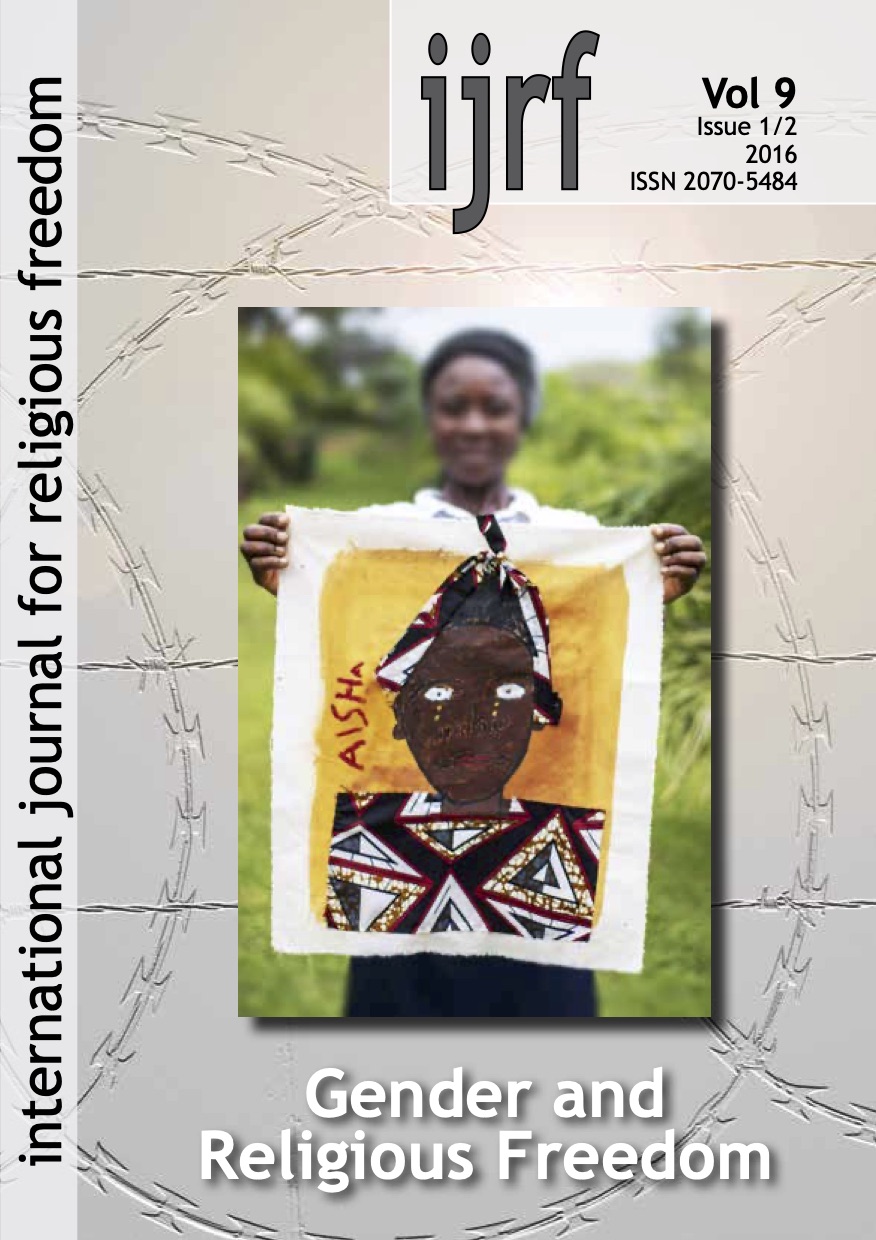View Vol. 9 No. 1/2 (2016): Gender and Religious Freedom