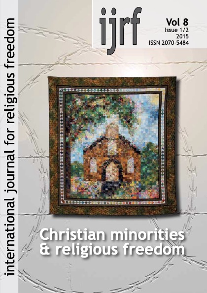View Vol. 8 No. 1/2 (2015): Christian minorities & religious freedom